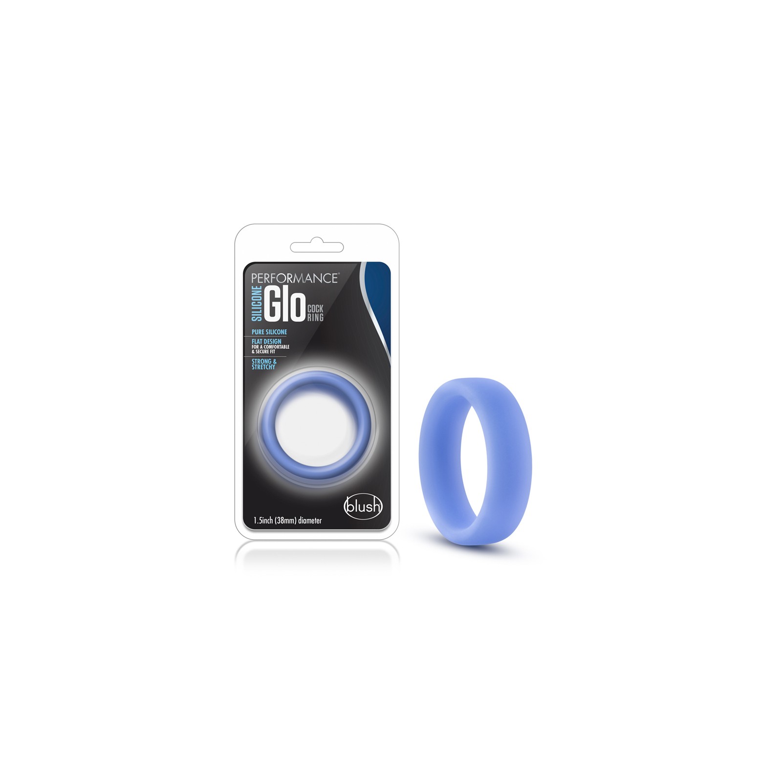 Performance Silicone Glo Cock Ring for Enhanced Pleasure