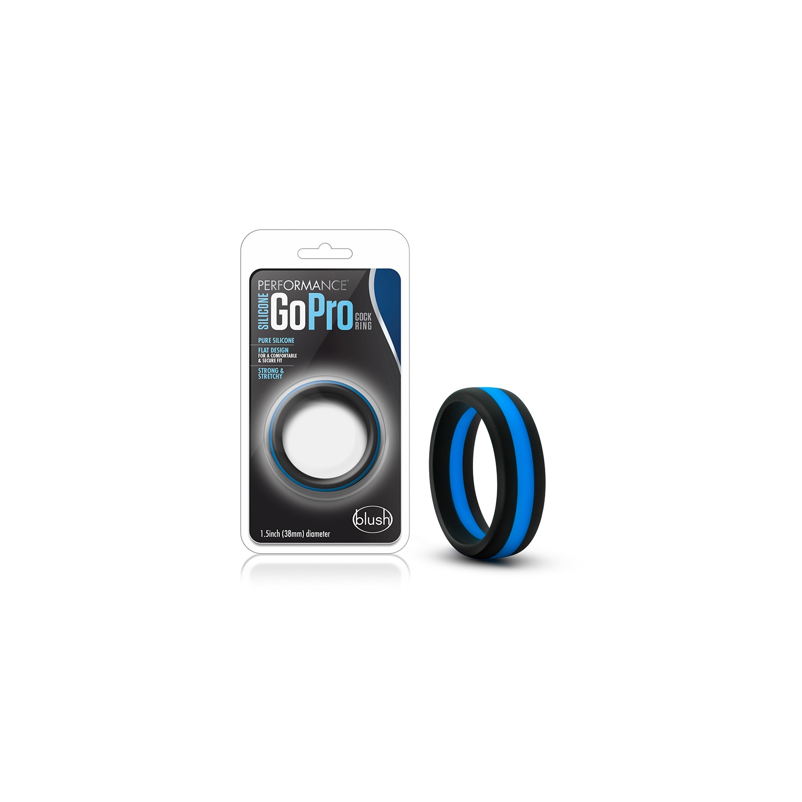 Performance Silicone Go Pro Cock Ring for Enhanced Stamina