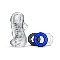 Quickie Kit Stroker Jerk Off y Juego de Anillos para el Pene