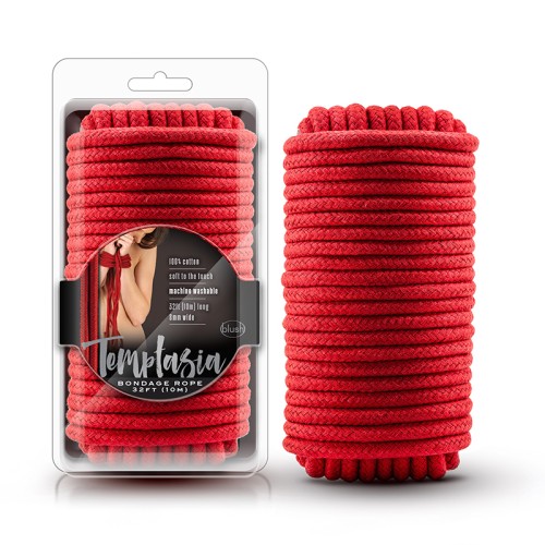 Cuerda de Bondage Suave Temptasia 32ft Roja