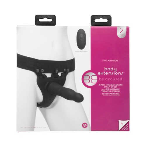 Set de Dong Hueco Slim Body Extensions para Placer con Strap-On