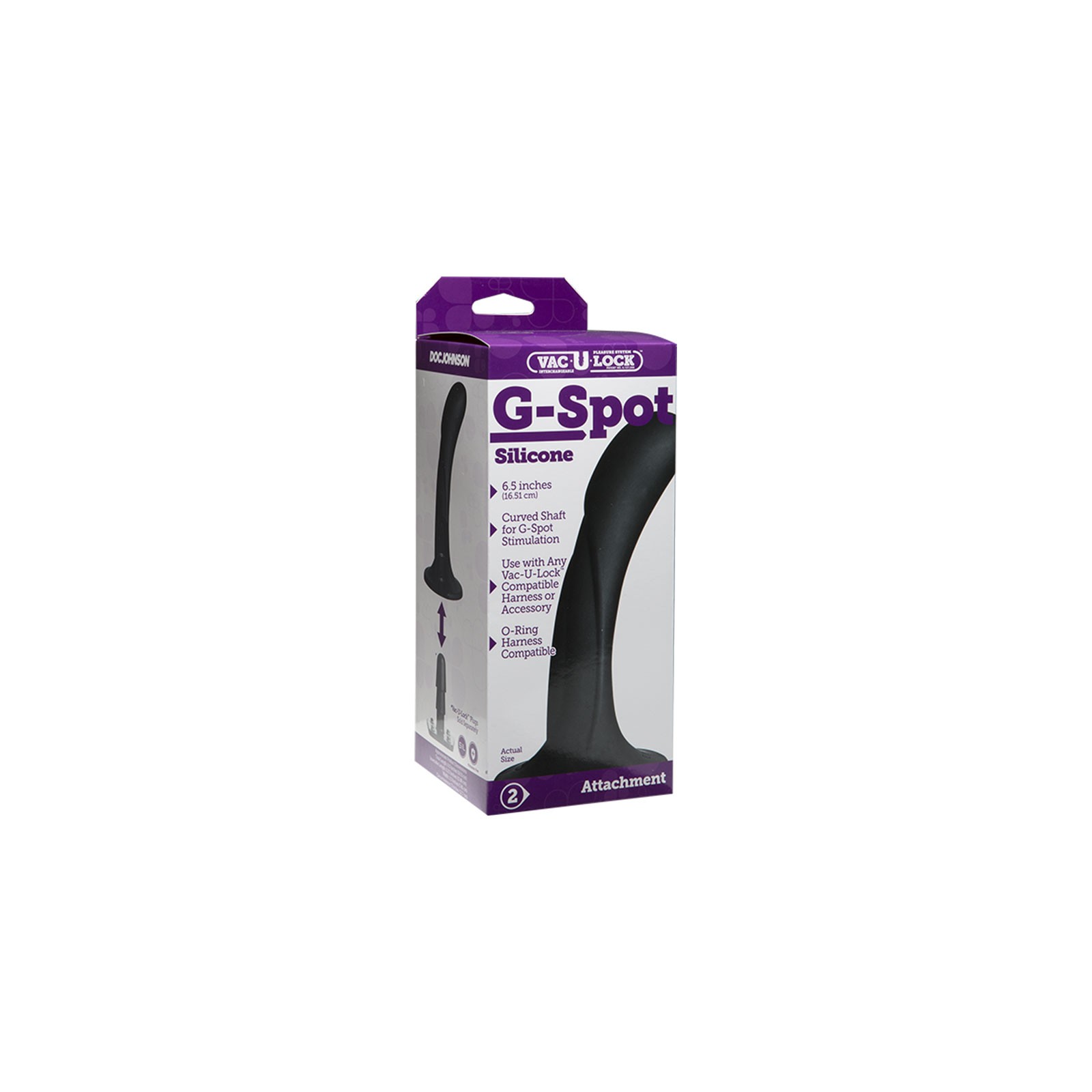 Vac-U-Lock G-Spot Silicone Dildo Attachment