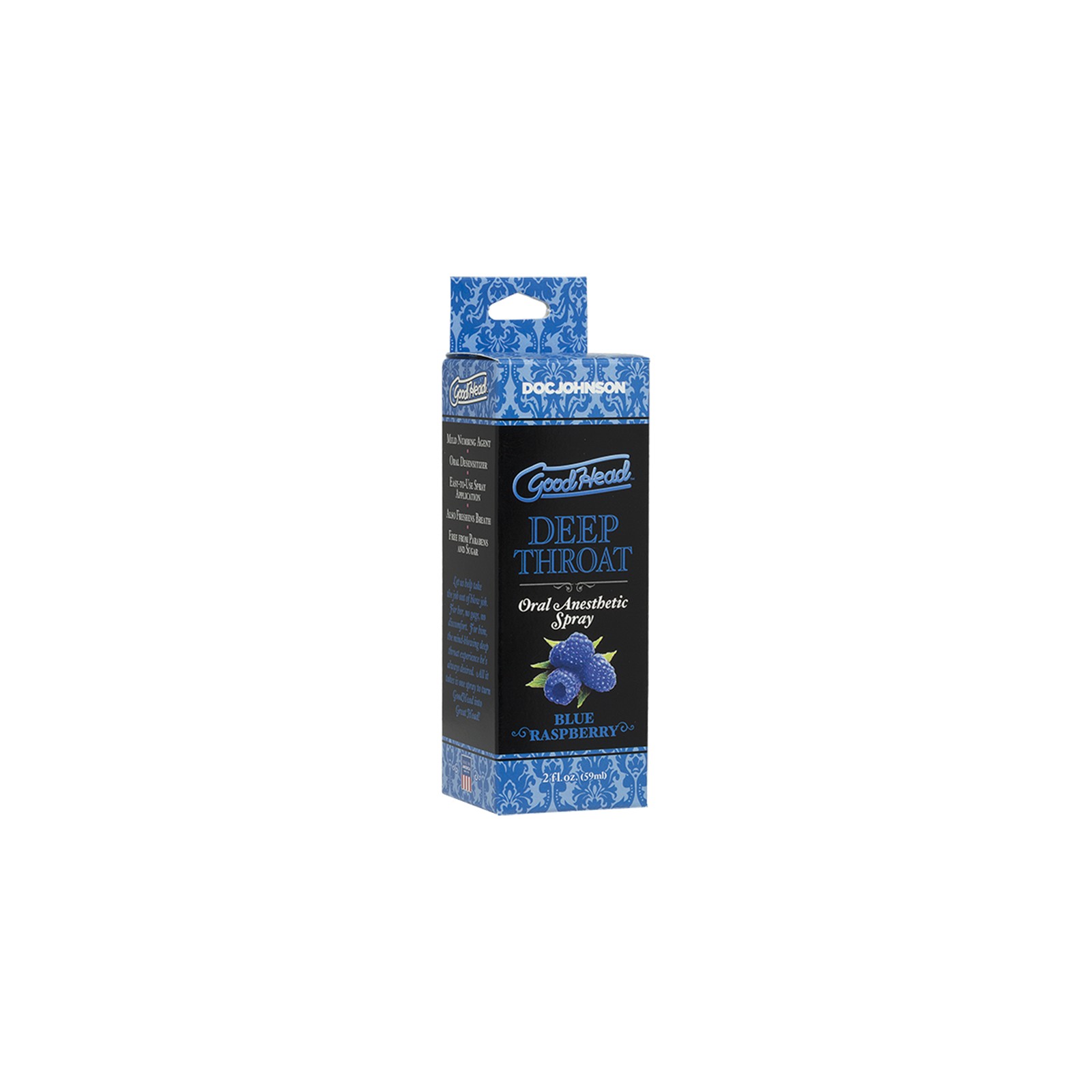 Spray GoodHead para Profundidad Sabor Frambuesa Azul