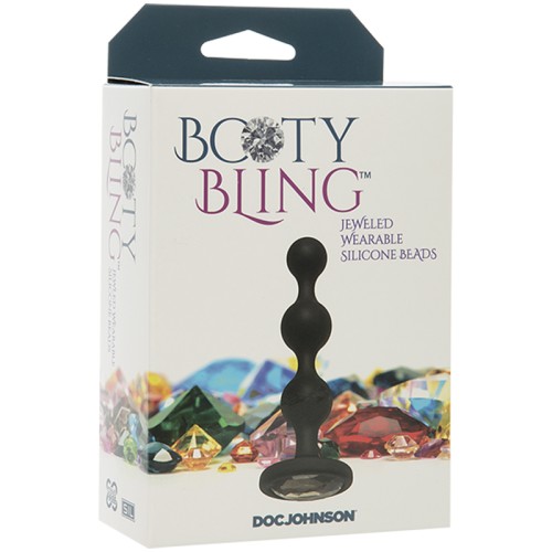 Booty Bling Jeweled Silicone Anal Beads