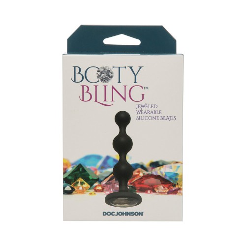 Booty Bling Jeweled Silicone Anal Beads