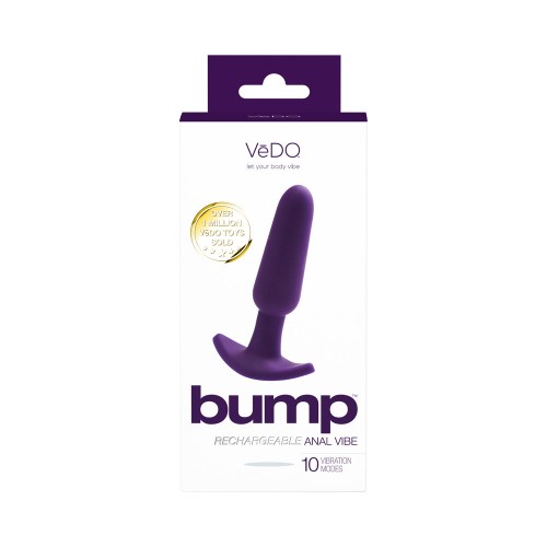 Vibrador Anal Recargable VeDO Bump - Placer Definitivo