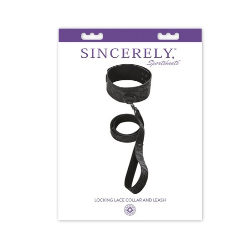 Sincerely Lace Collar & Leash for Submission Play