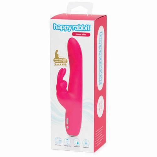 Vibrador Happy Rabbit Curve Slim para Principiantes y Más