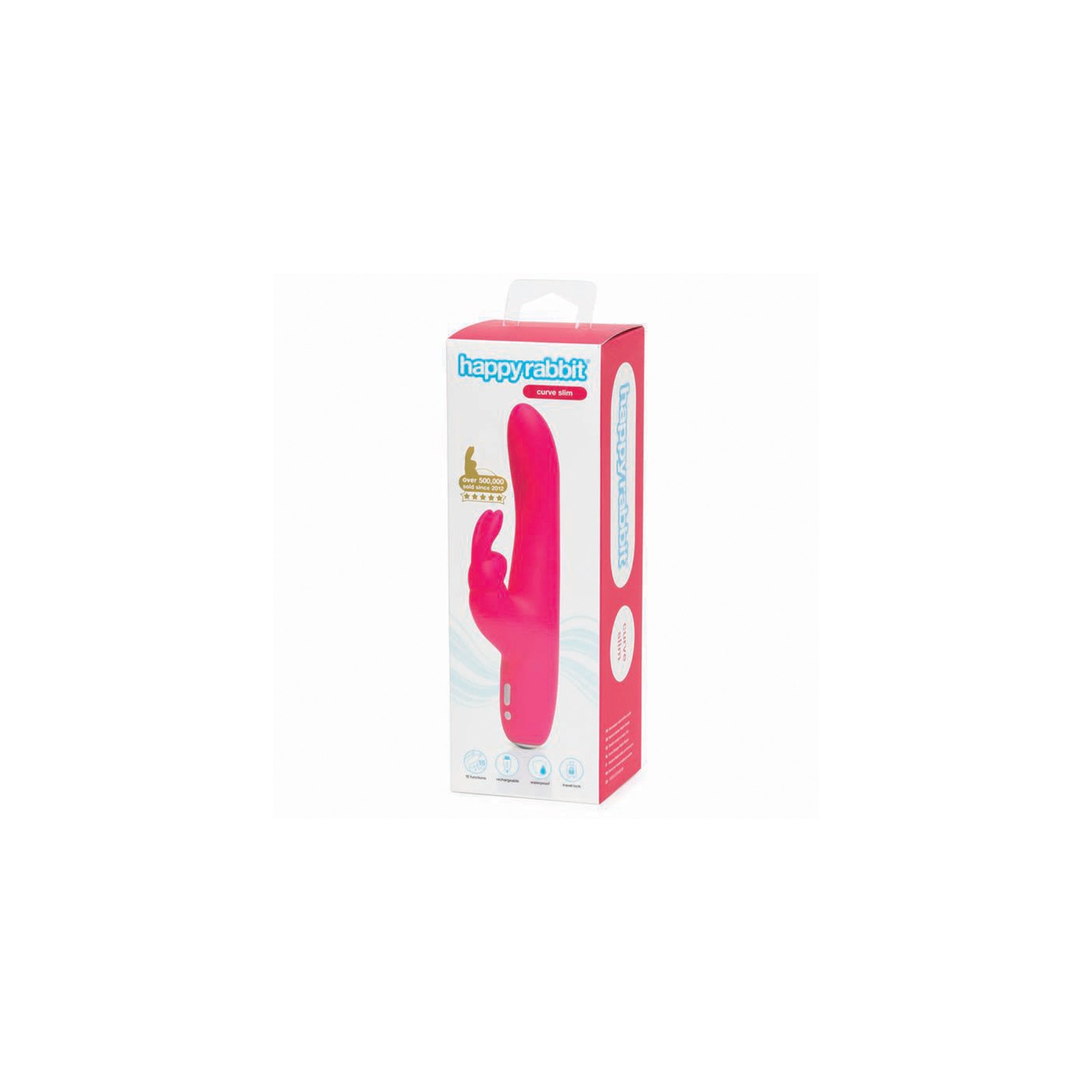 Vibrador Happy Rabbit Curve Slim para Principiantes y Más