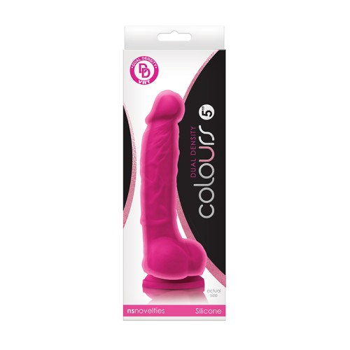 Dildo de Doble Densidad de 5 in. Colores Rosa