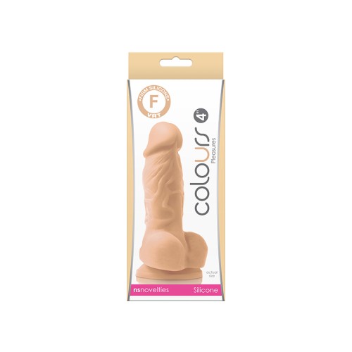 Dildo Realista Colours Pleasures 4 pulgadas Beige