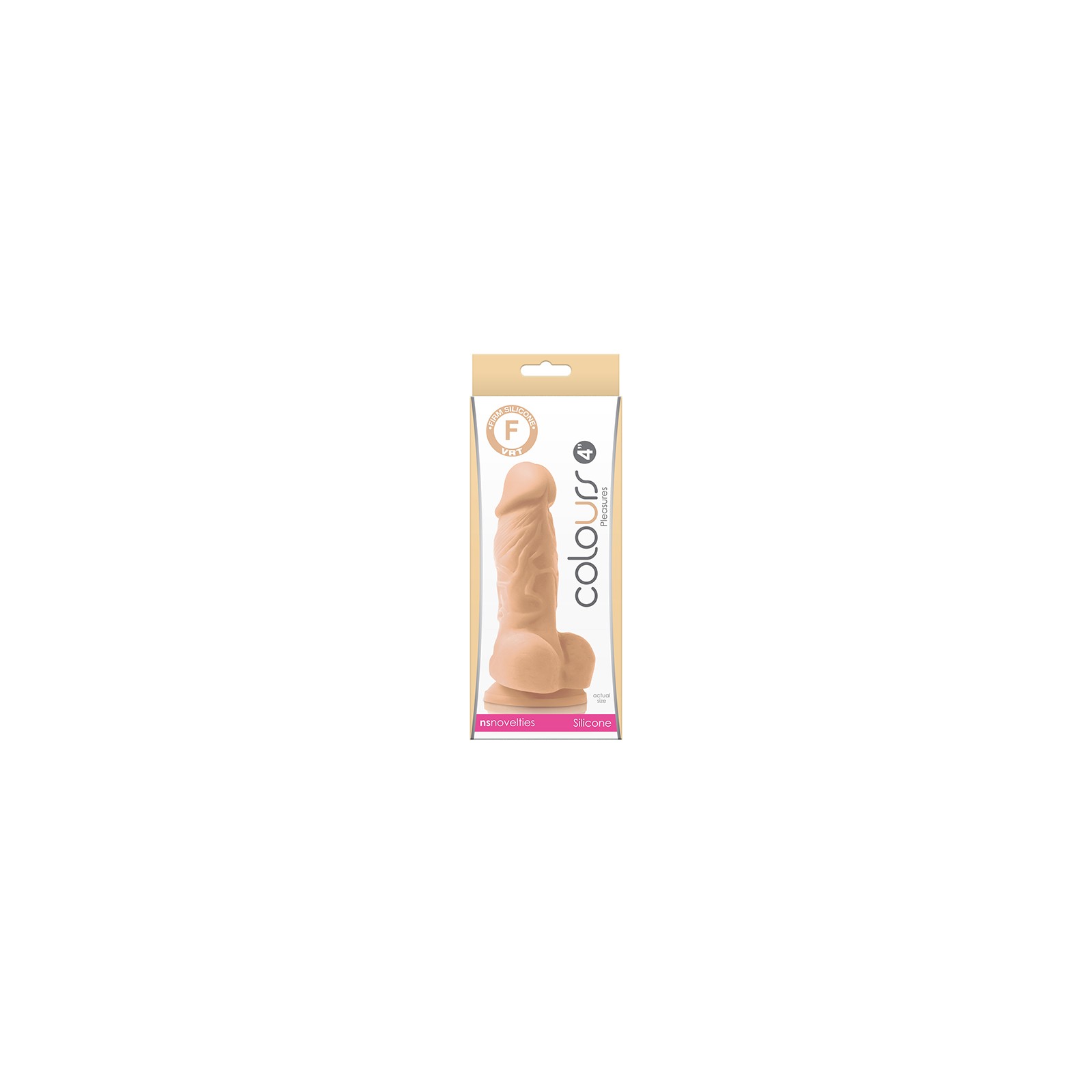 Dildo Realista Colours Pleasures 4 pulgadas Beige