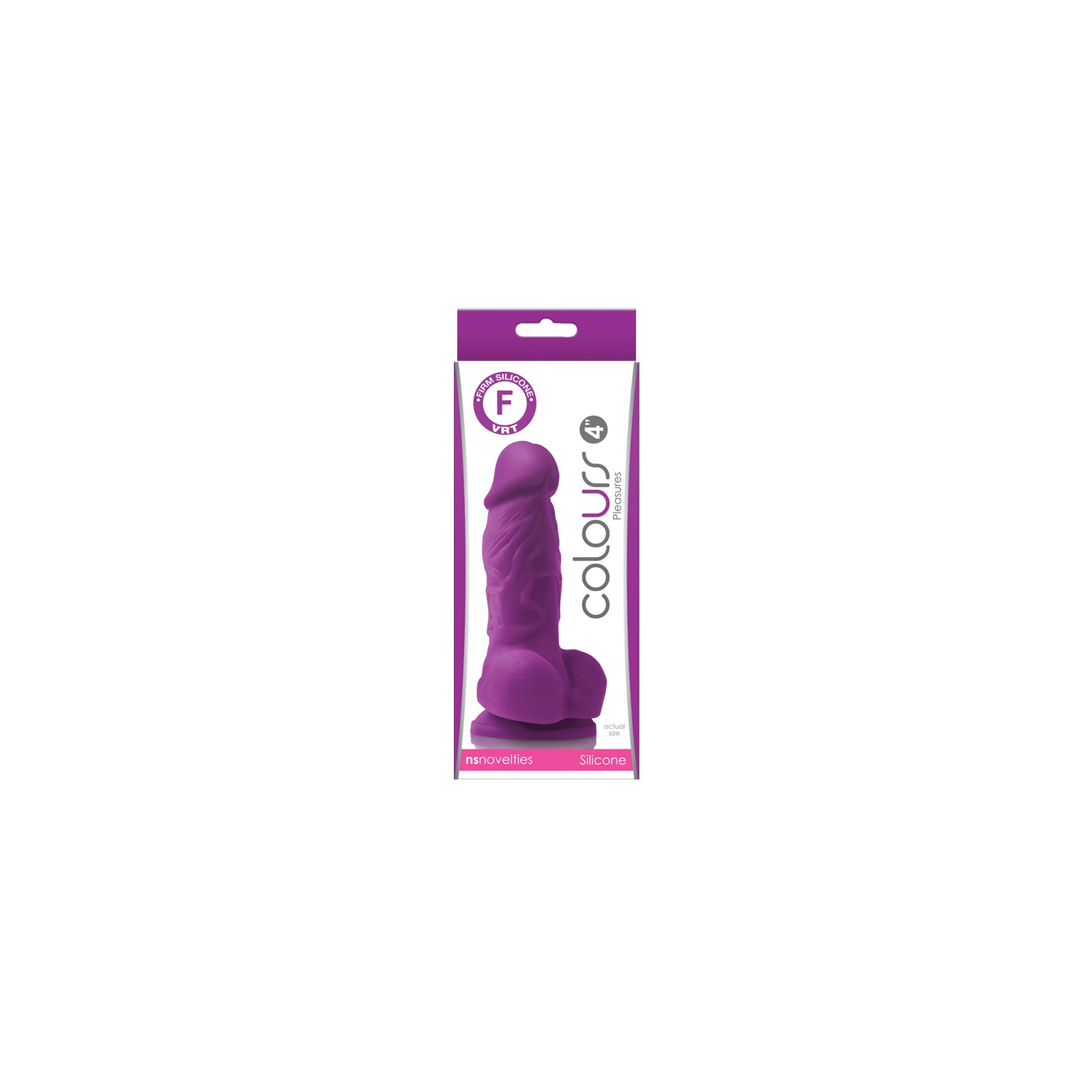 Dildo Purpura Colours Pleasures de 4" para Placer