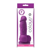 Dildo Purpura Colours Pleasures de 4" para Placer