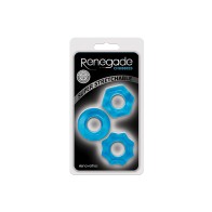 Renegade Chubbies Anillos para el Pene 3-Pack Azul