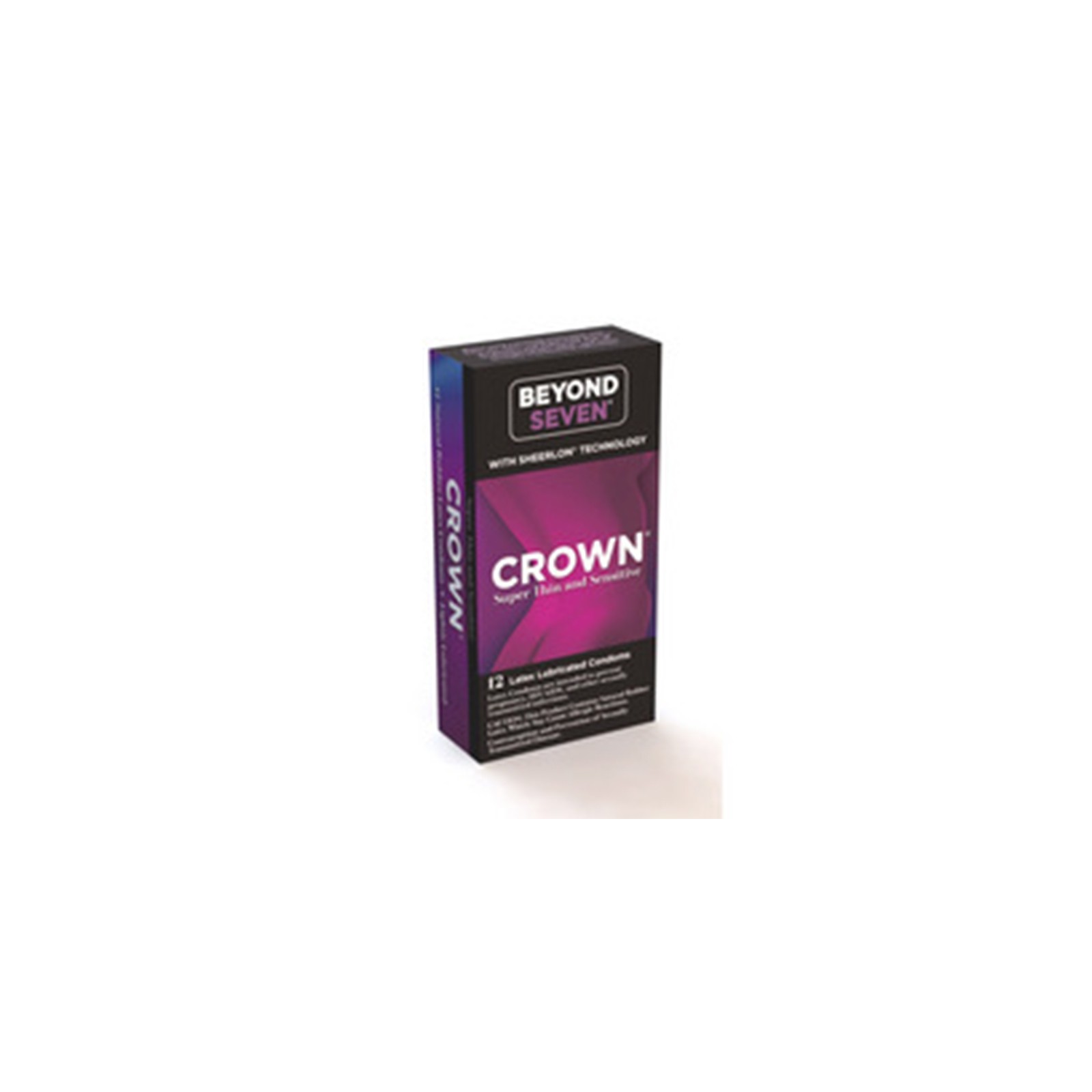 Crown Lubricated 12-Pack Condoms for Ultimate Sensation