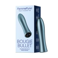 Vibrador Bullet Recargable FemmeFunn Bougie de Aluminio Azul Claro