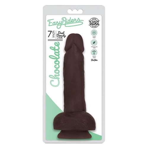 Dildo de Densidad Dual Curve Toys Easy Riders de 7in