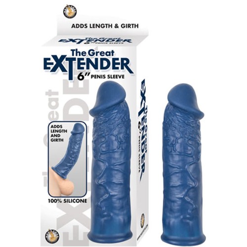 The Great Extender 6in Penis Sleeve for Enhanced Performance