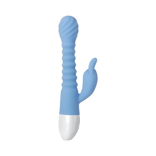 Vibrador Conejito Flexible Recargable de Silicona Evolved Azul