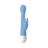 Evolved Bendy Bunny Rechargeable Silicone Vibrator Blue