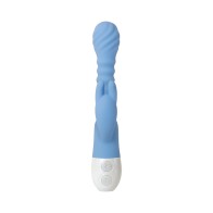 Vibrador Conejito Flexible Recargable de Silicona Evolved Azul