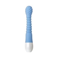 Vibrador Conejito Flexible Recargable de Silicona Evolved Azul