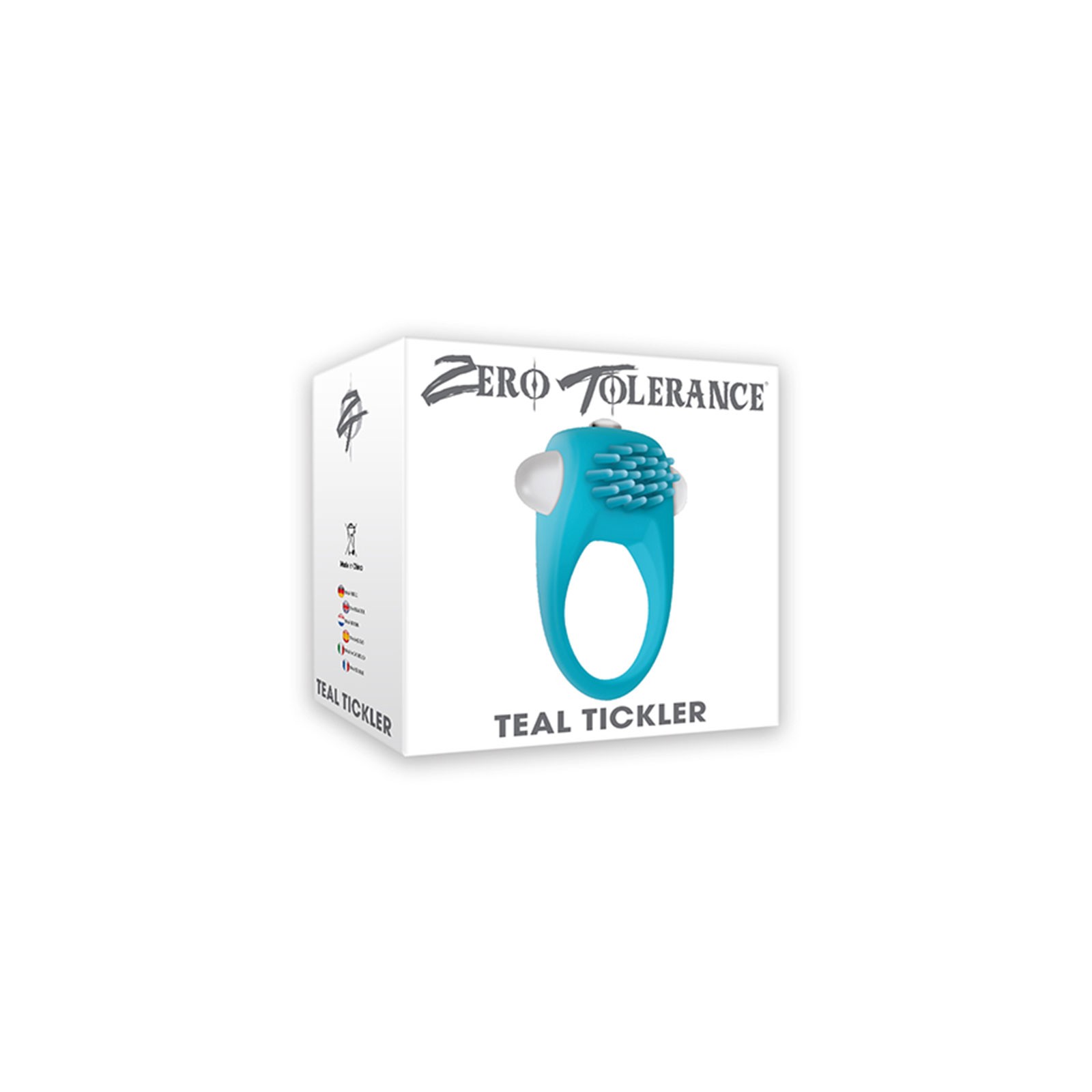 Teal Tickler Cockring Zero Tolerance