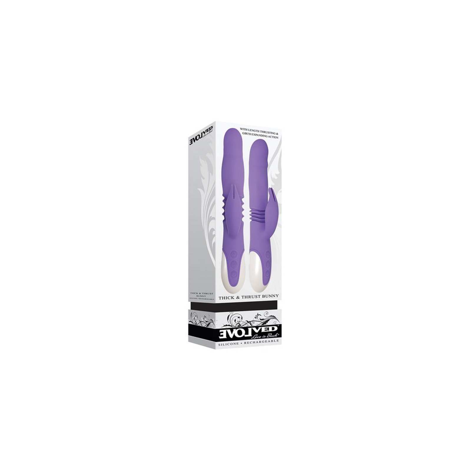 Evolved Thick & Thrust Bunny Rechargeable Vibrator - Ultimate Pleasure