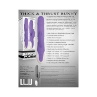 Evolved Thick & Thrust Bunny Rechargeable Vibrator - Ultimate Pleasure