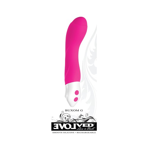 Vibrador Silicona G-Spot Recargable Evolved Buxom G Rosa