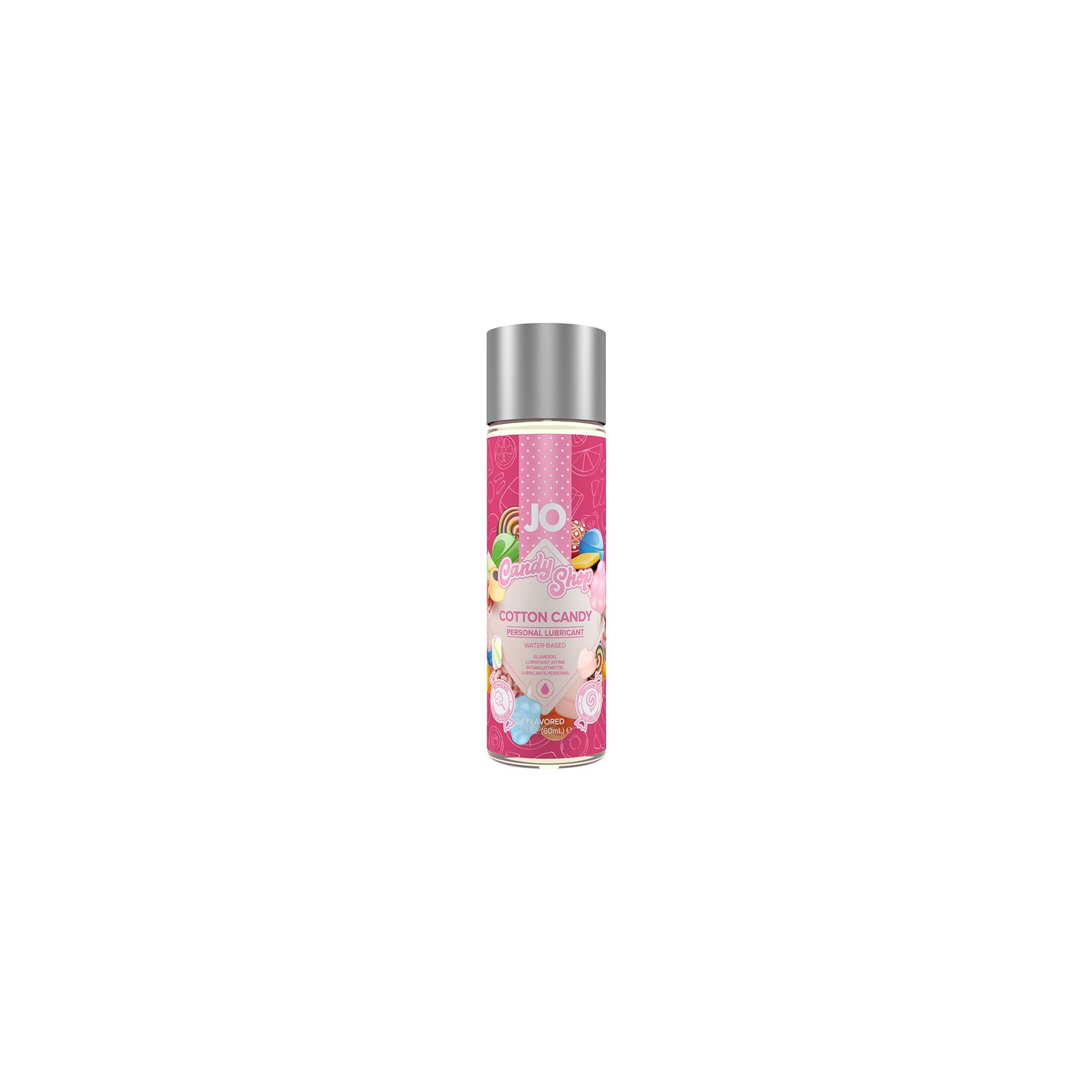 JO Cotton Candy Flavored Water-Based Lubricant - 2 oz.