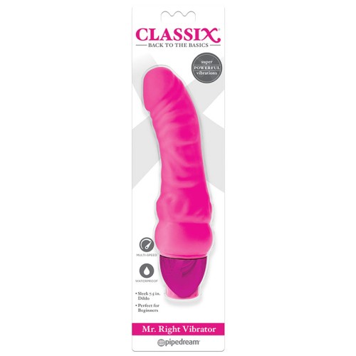 Pipedream Classix Mr. Right Vibrator Pink