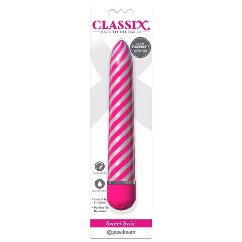 Vibrador Slimline Sweet Swirl de Pipedream para Principiantes