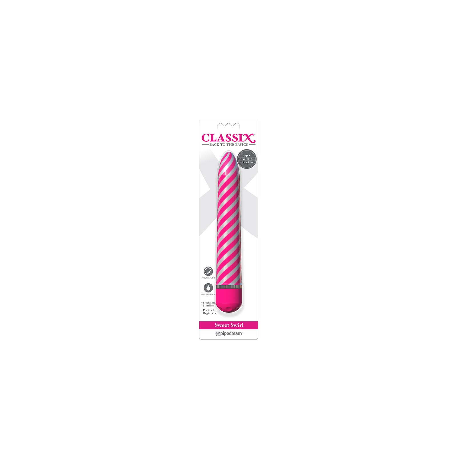 Pipedream Classix Sweet Swirl Vibrator for Beginners