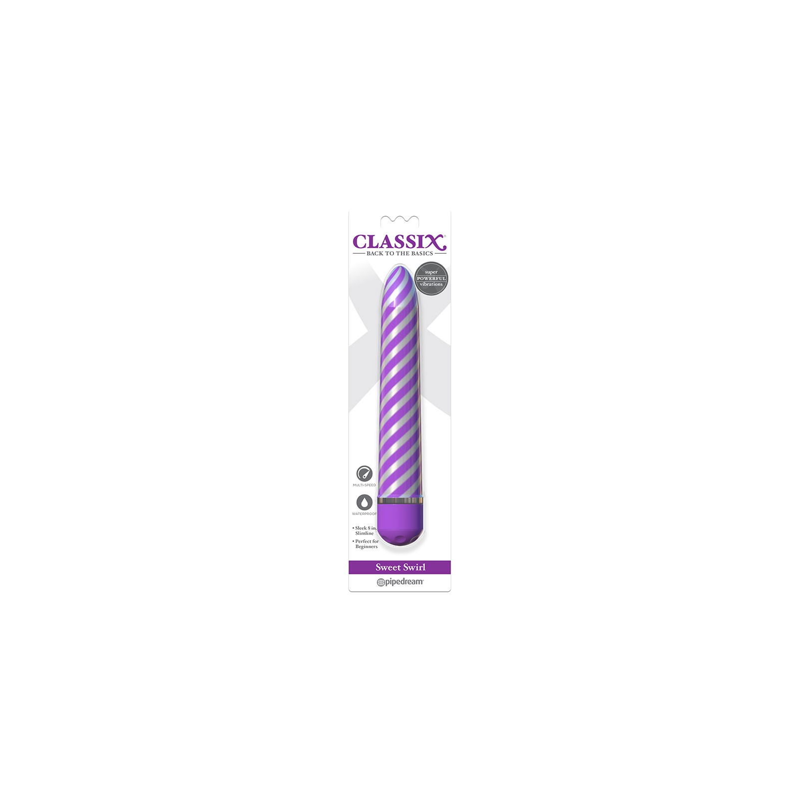 Pipedream Classix Sweet Swirl Slim Vibrator for Sweet Sensations