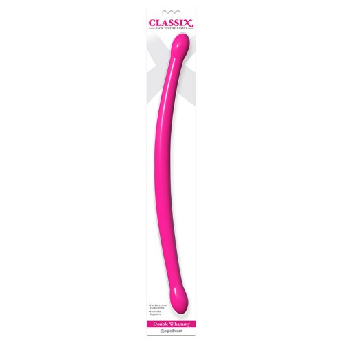 Pipedream Classix Double Whammy Flexible Dildo in Pink