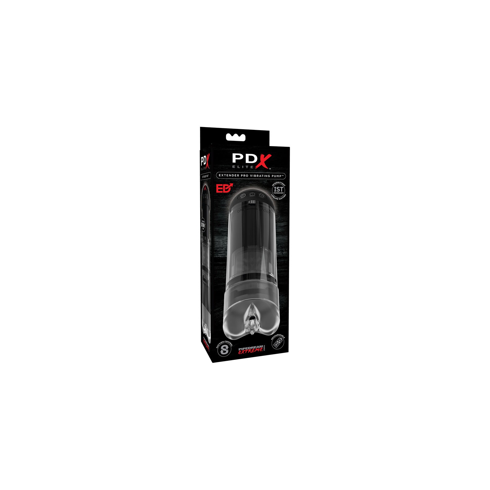 PDX Elite Extender Pro Bomba de Vacío Vibrante - Placer Personalizable