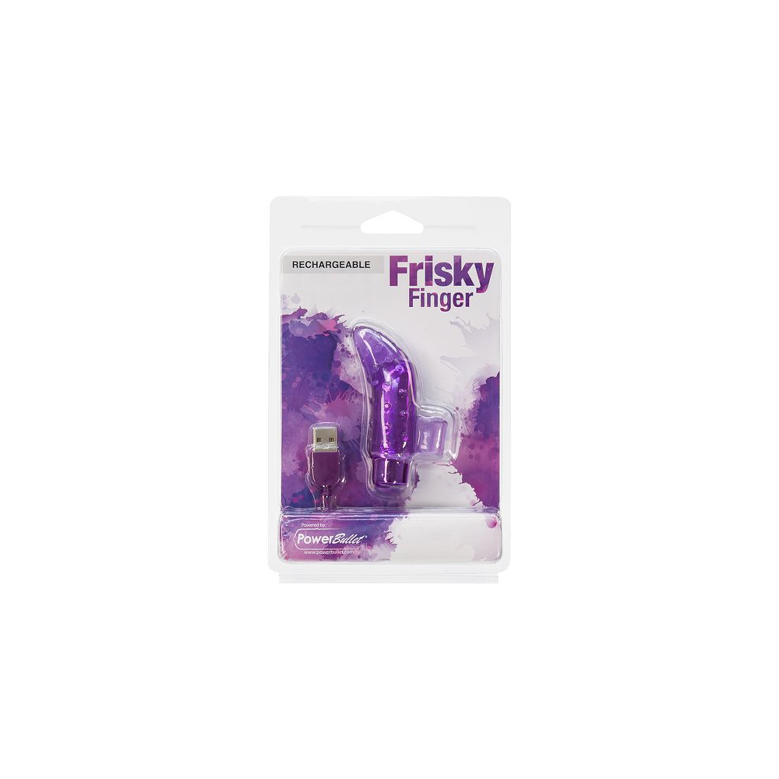 Frisky Finger Estimulador Recargable para Mujeres - Púrpura