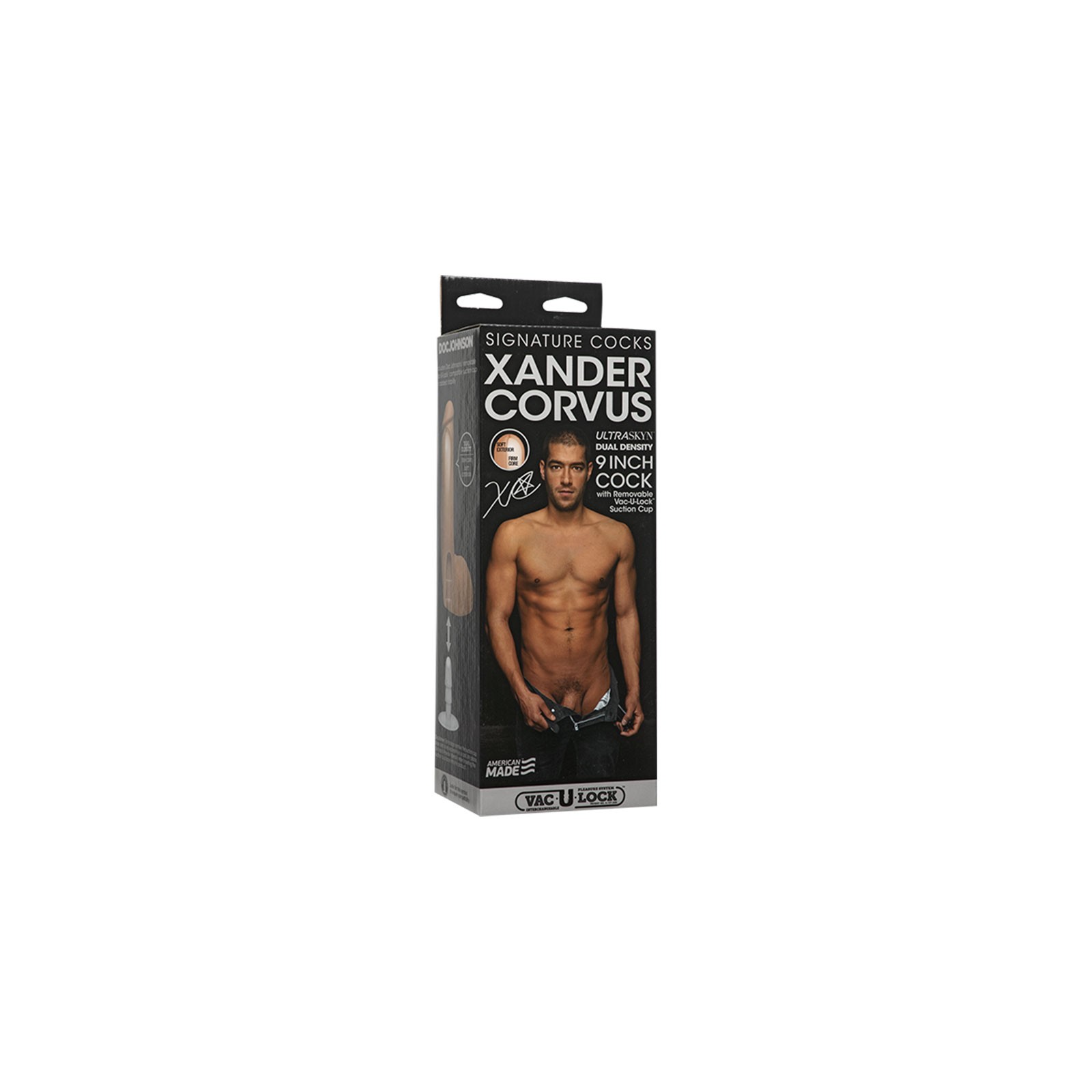 Pene Xander Corvus de 9 in. ULTRASKYN - Placer Realista