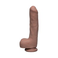 The D - Uncut D - 9 in. ULTRASKYN Dildo Caramel