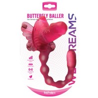 Wet Dreams Butterfly Baller Rosado Arnés Sexual con Dildo