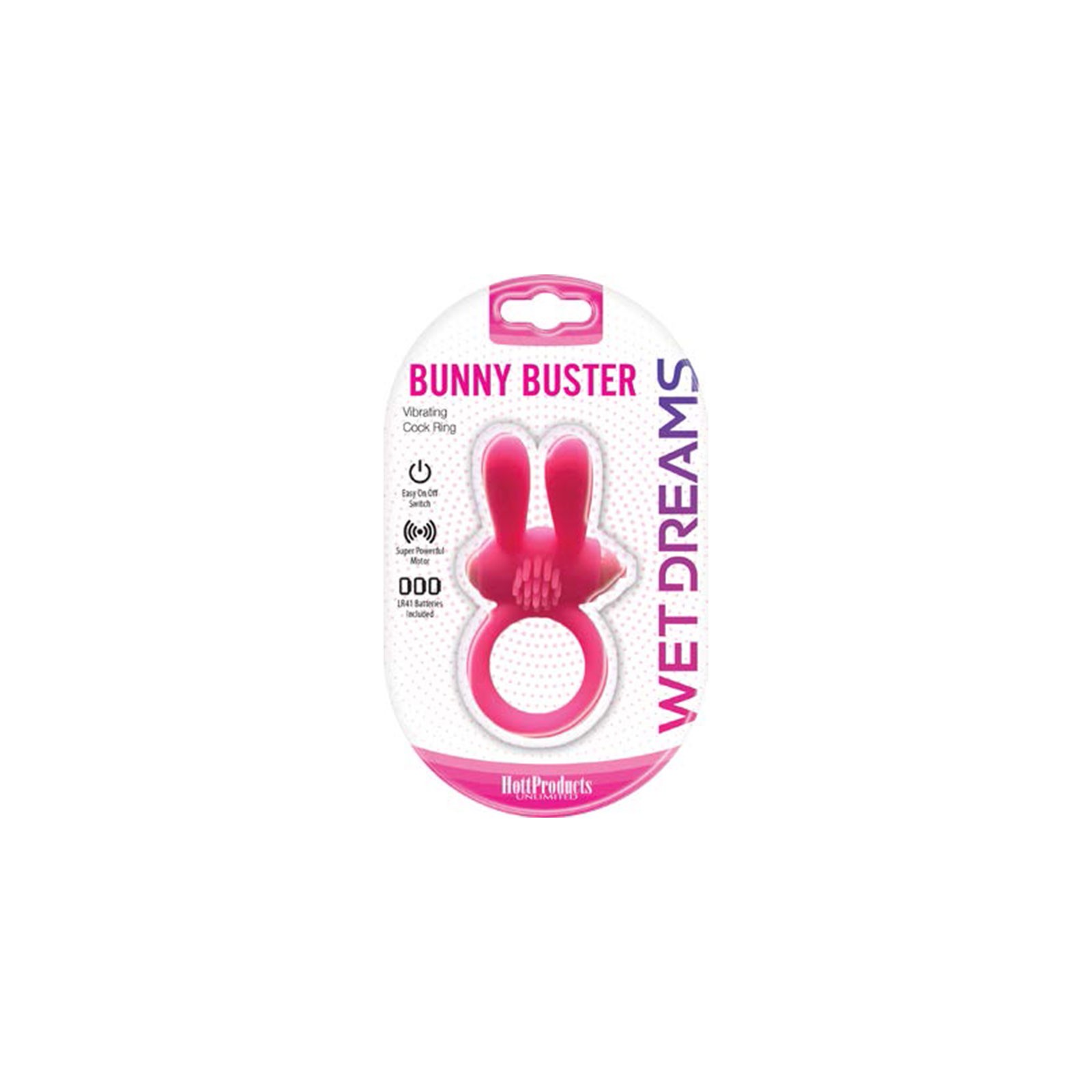 Anillo para el Pene Wet Dreams Bunny Buster - Rosa