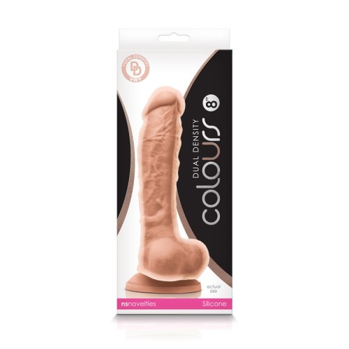 Dildo de Doble Densidad de 8 Pulgadas Colours para Placer Realista