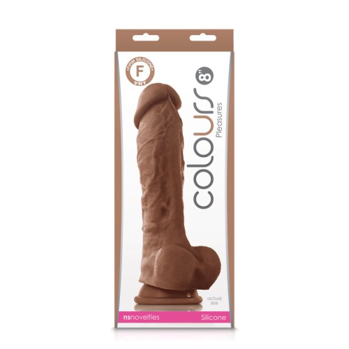 Colours Pleasures Brown Dildo - 8 Inch Realistic