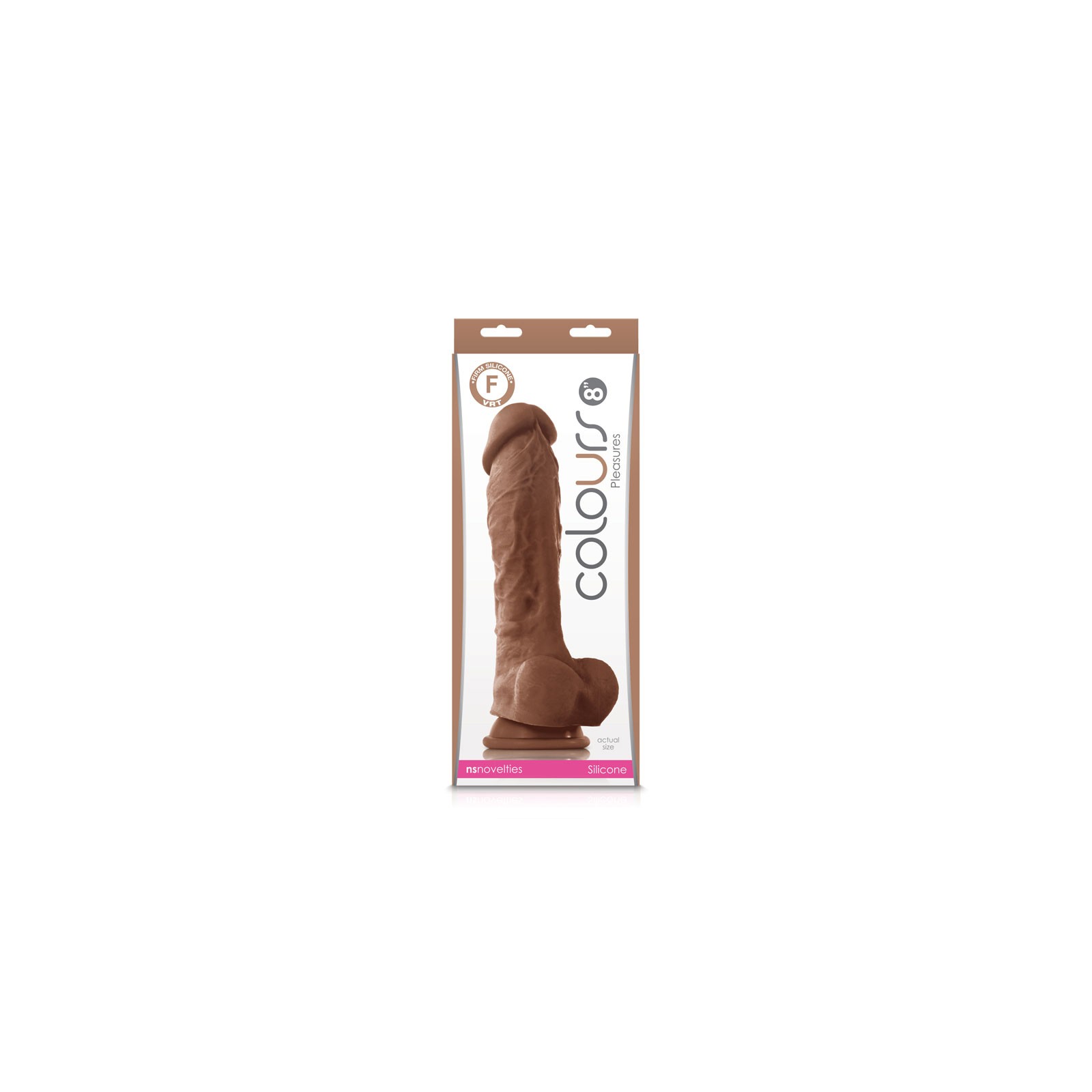 Colours Pleasures Brown Dildo - 8 Inch Realistic