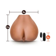 Masturbador de Entrada Doble X5 Men Rita con Vibrador Control Remoto Color Tan