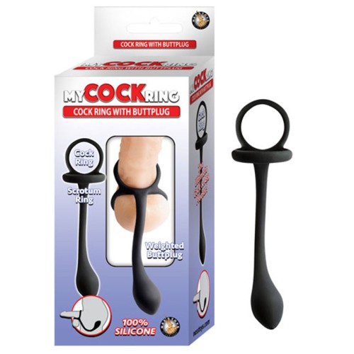 My Cockring with Weighted Buttplug