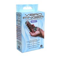 VibroFinger Ribbed Finger Massager Grey