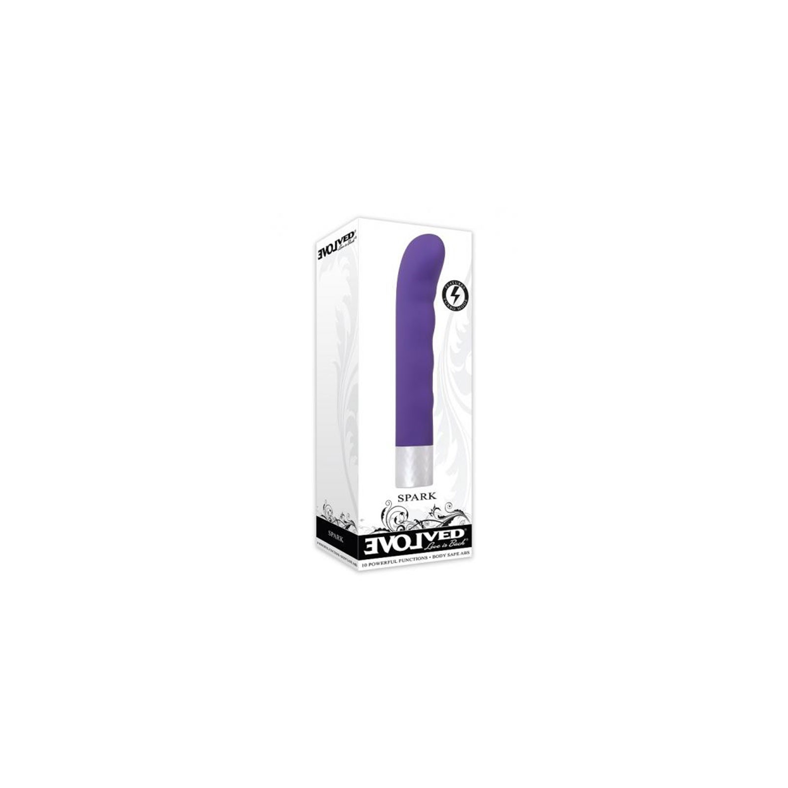 Vibrador Recargable Evolved Spark para Punto G Morado